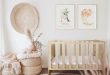 wooden baby cot