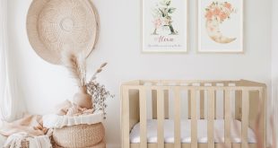 wooden baby cot